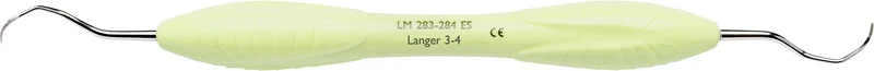 LM Kürette Langer   Stück  Figur 3\4, für Prämolaren\Molaren im OK, hellgrün, LM-ErgoSense® Griff