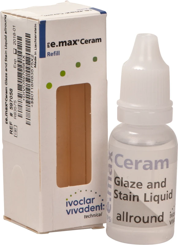 IPS e.max® Ceram Flüssigkeiten  Flasche  15 ml Glasur- und Malfarbenliquid allround