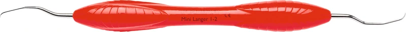 LM Universalkürette Mini Langer   Stück  Figur 1\2, für Prämolaren\Molaren im UK, rot, LM-ErgoSense® Griff