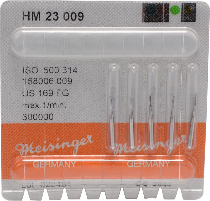 HM-Bohrer 23  Packung  5 Stück FG, Figur 168, 3,8 mm, ISO 009