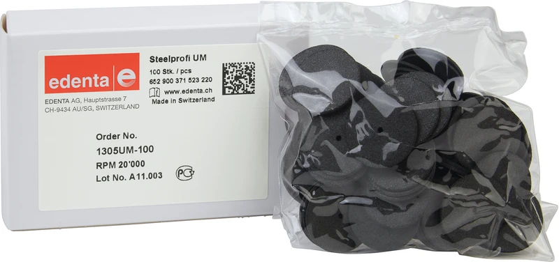 Steelprofi  Packung  100 Stück unmontiert, schwarz, Figur 371, 1 mm, ISO 220