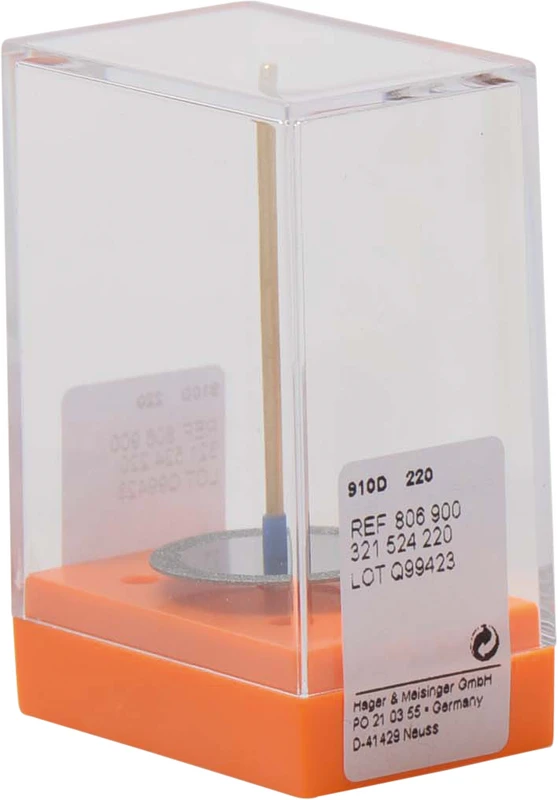 Diamantscheiben 910D  Stück  unmontiert, blau mittel, Figur 321, 0,5 mm, ISO 220