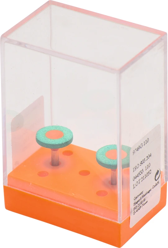 Diamantpolierer 9749  Packung  2 Stück grün grob, RA, Figur 044, 2 mm, ISO 110