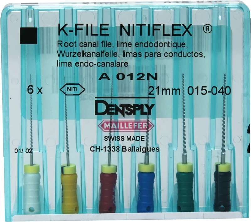 File NiTiflex  Sortiment  6 Stück 21 mm ISO 015-040