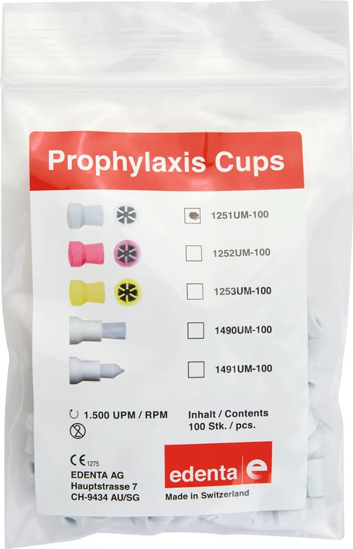 Snap-On Cups  Packung  100 Stück weiß ISO 060, unmontiert