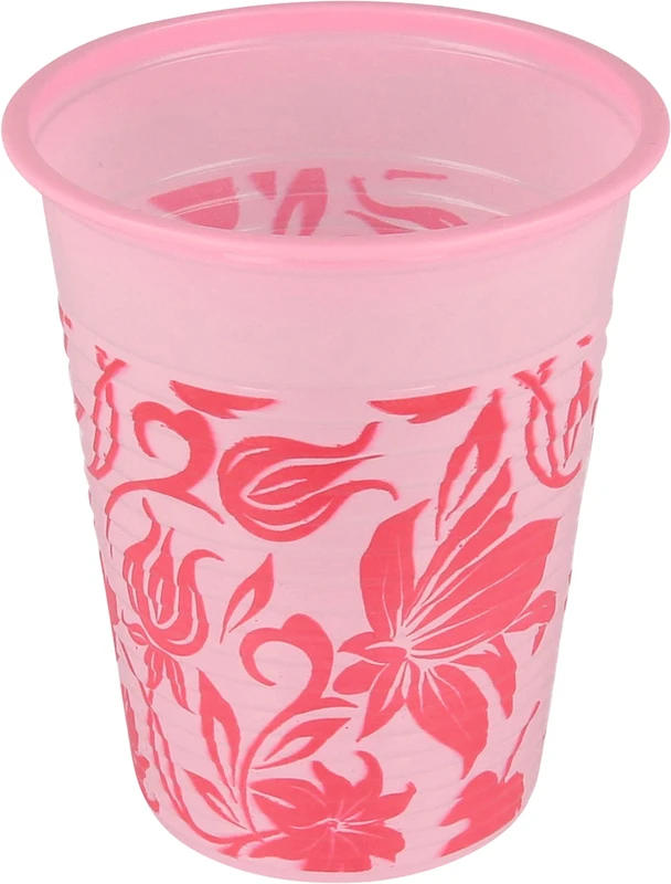 Monoart® Mundspülbecher Flower  Karton  1.000 Stück rosa, 180 ml