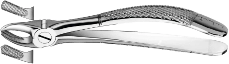 Kinderzahnzangen  Stück  18K, OK Molaren, links