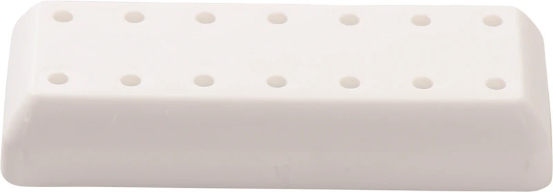 Bohrerständer rechteckig  Stück  14-Loch weiß