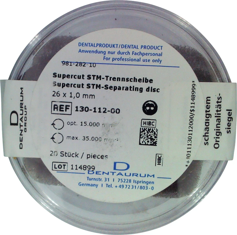 Supercut STM-Trennscheiben  Packung  20 Stück STM, braun, Ø 26 mm x 1,0 mm