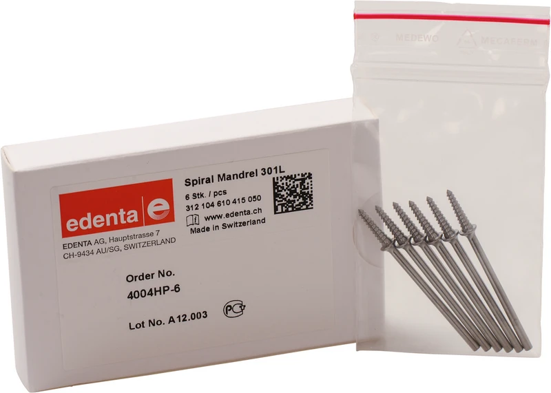 Sprialmandrelle 301L  Packung  6 Stück HP, 13 mm, ISO 050
