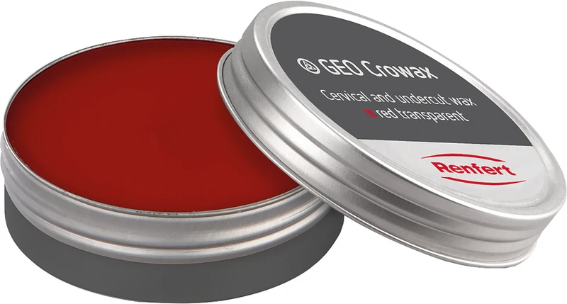 GEO Crowax Cervical- und Unterziehwachs  Dose  80 g Spezialwachs rot-transparent