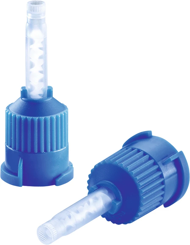 Mischkanülen blau  Packung  50 Stück blau, Ø 2,5 mm, stumpf