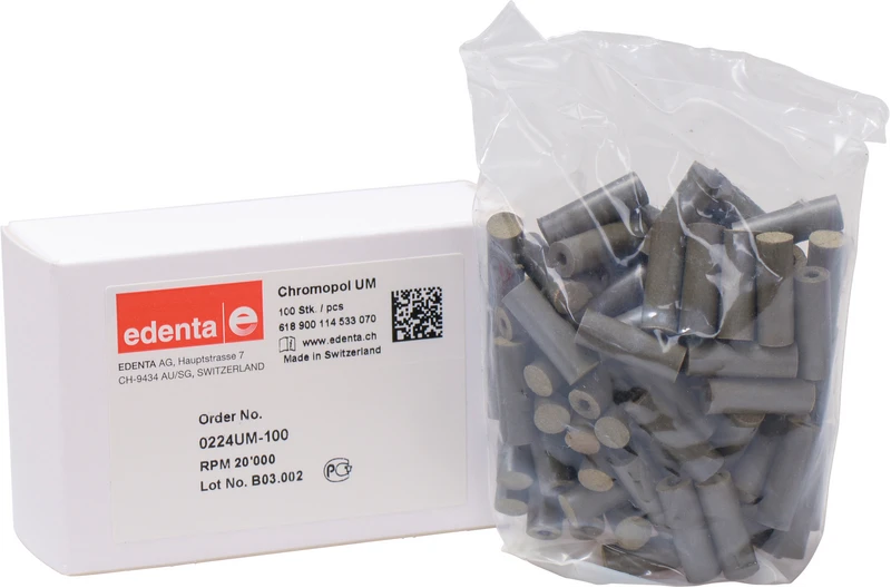ChromoPol  Packung  100 Stück unmontiert, braun mittel, Figur 114, 21 mm, ISO 070