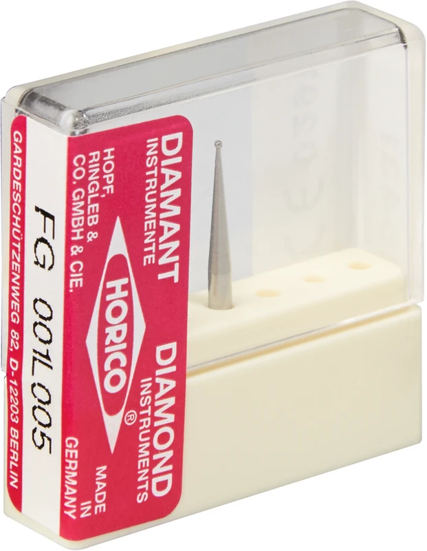 Diamantschleifer 001  Stück  FG, Figur 001 lang, ISO 005