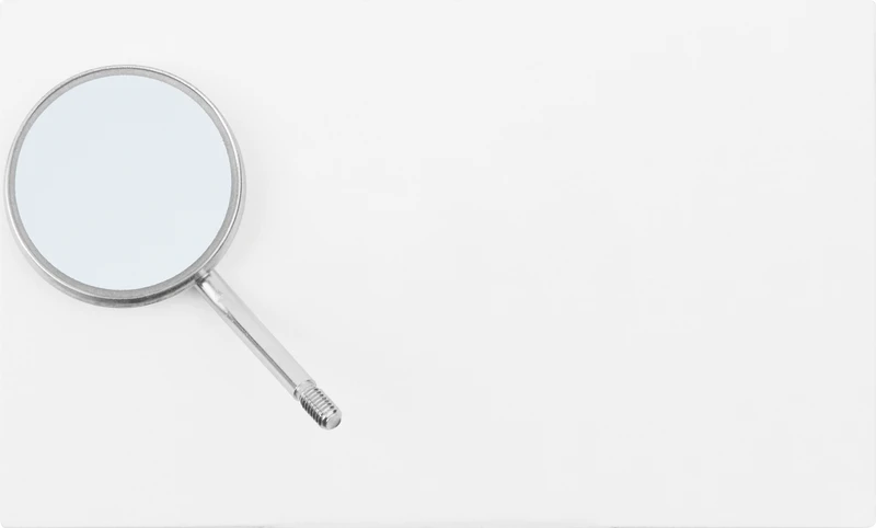 Mundspiegel  Packung  12 Stück 22 mm, Figur 4, frontverspiegelt, plan