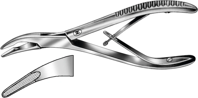 Hohlmeißenzange nach Luer  Stück  HSK 513-02, 150 mm