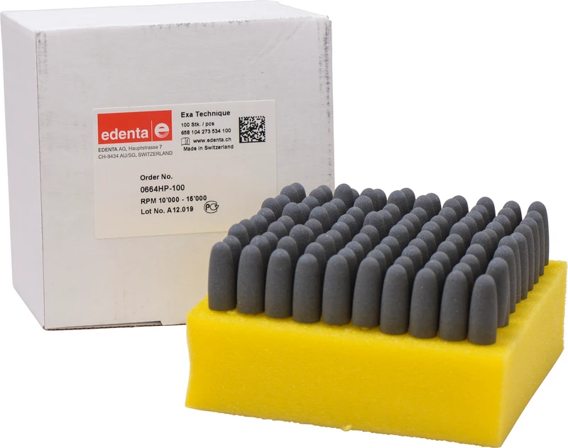 Exa Technique  Packung  100 Stück grau mittel, HP, Figur 273, 24,5 mm, ISO 100