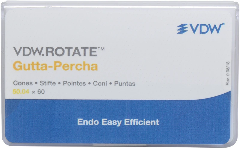 VDW.ROTATE Gutta-Percha  Packung  60 Stück Taper.04 ISO 050