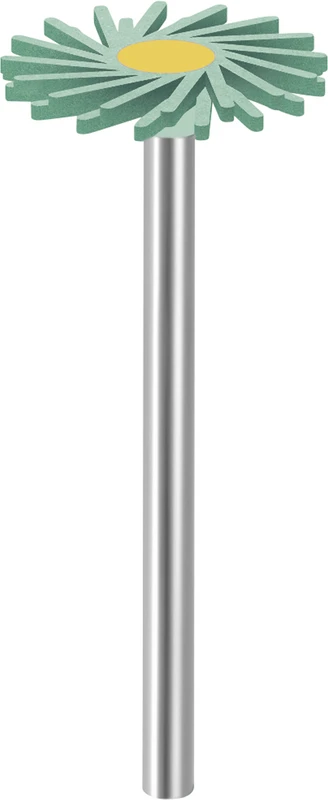 Diamant Polierer  Stück  türkis\gelb, mittel, HP, Figur 9855, 1,6 mm, ISO 170