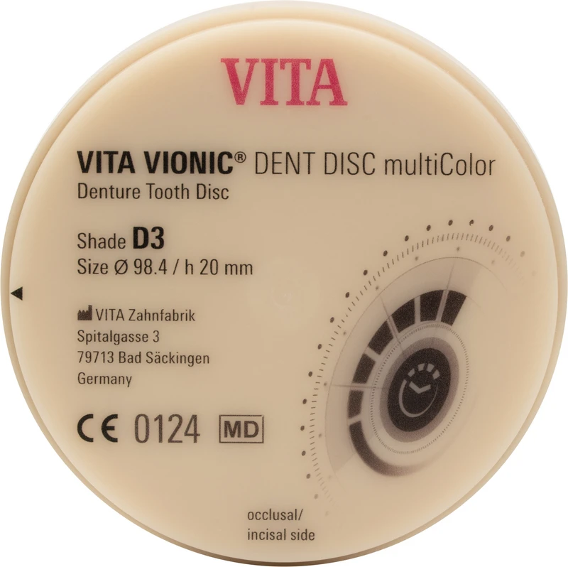 VITA VIONIC® DENT DISC multiColor  Stück  Ø 98,4 mm, H 20 mm, D3