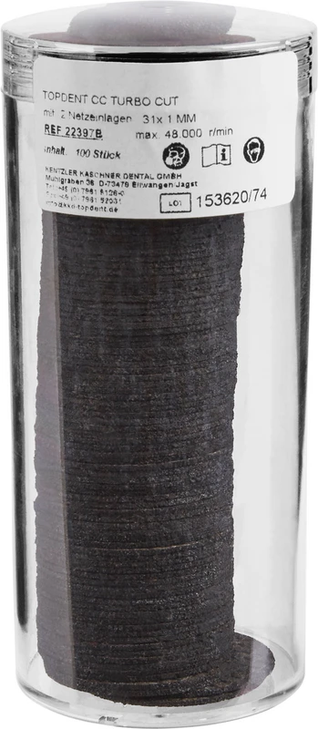 TOPDENT CC-Turbo-Cut  Packung  100 Stück glasfaserverstärkt, Ø 31 mm x 1 mm