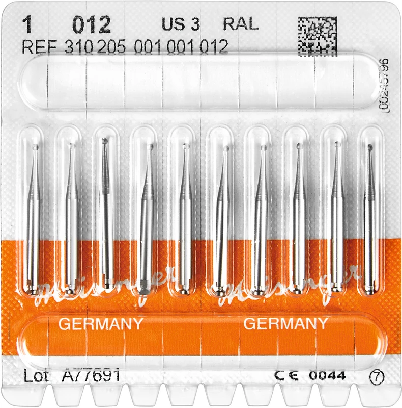 Stahlbohrer 1  Packung  10 Stück RA L, Figur 001, ISO 012