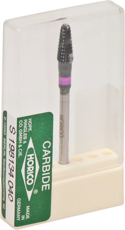 HM-Fräser 198  Stück  schwarz besch., Querhieb, rosa fein, schnittfreudig, HP, Fig. S198, 9 mm, ISO 040