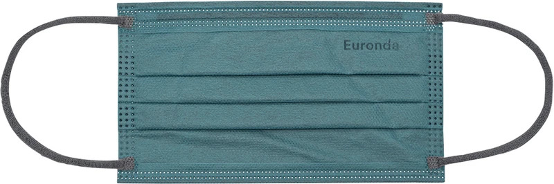 Monoart Mundschutz Pro Soft Plus   Packung  50 Stück mit Gummizug, grün