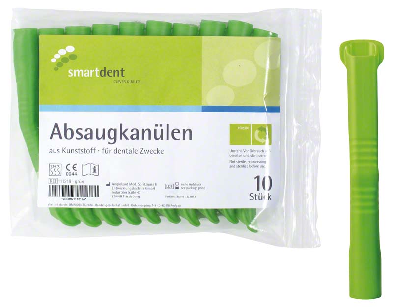 smart Absaugkanülen  Packung  10 Stück grün