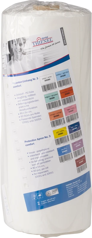 Patientenumhang Nr. 3  Rolle  60 Stück weiß, 80 x 54 cm
