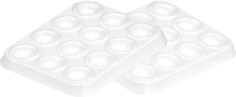 Einweg Mixing Tray  Packung  1.000 Stück mit 12 Mulden, 70 x 54 x 6 mm