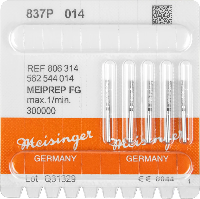 MEIPREP Diamanten  Packung  5 Stück FG, Figur 562 (837P), ISO 014