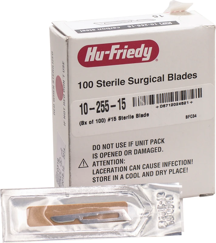 Skalpellklingen   Box  100 Stück Figur 15