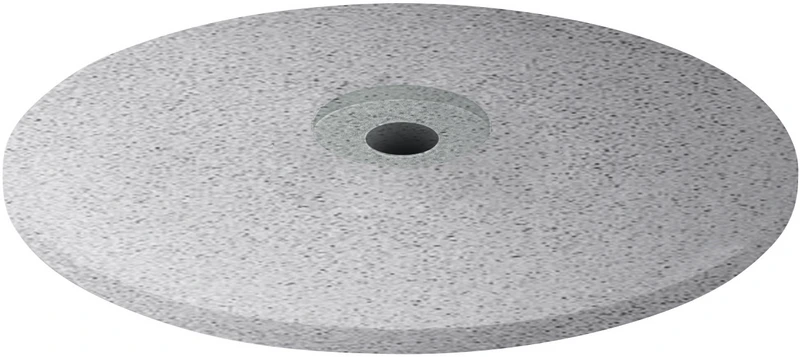 EVE ECOCERAM  Packung  100 Stück unmontiert, hellgrau grob, Figur Linse, 22 x 4 mm