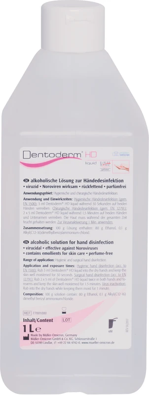 Dentoderm® HD liquid  Flasche  1 Liter