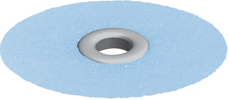 EVE FLEXI - D  Packung  100 Stück unmontiert, blau grob, Figur Scheibe, 14 x 0,21 mm, 1 Mandrell