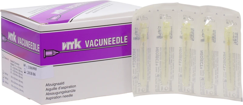 Endo Vacuum Einwegkanüle  Packung  100 Stück Ø 0,9 x 38 mm