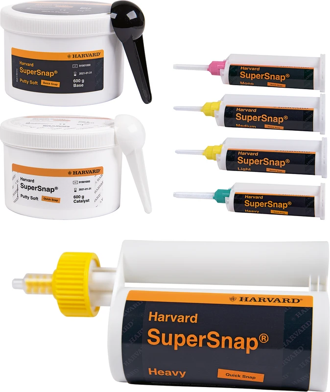 Harvard SuperSnap®  Packung  600 g Dose Base, 600 g Dose Katalysator, Putty Soft schwarz, 2 Löffel