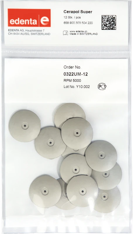 Cerapol Super  Packung  100 Stück unmontiert, grau, HP, Figur 303, 3 mm, ISO 220