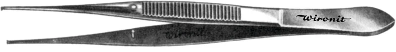 Chirurgische Mikro-Pinzetten  Stück  mit Stift, gerade, antimagnetisch, chirurgisch 115 mm
