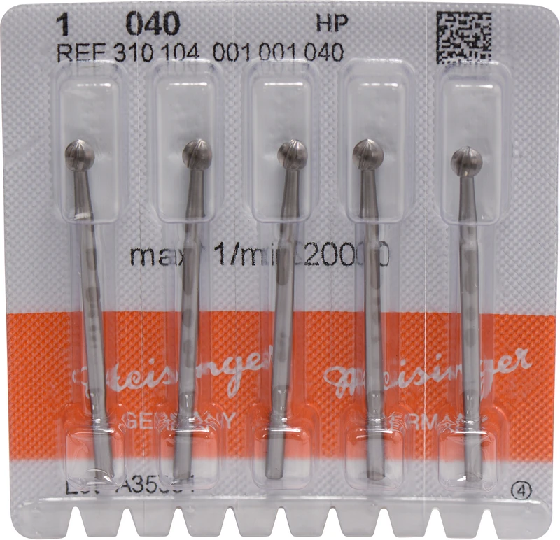 Stahlbohrer 1  Packung  10 Stück HP, Figur 001, ISO 040