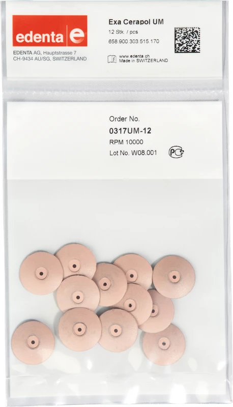Exa Cerapol  Packung  12 Stück unmontiert, rosa, Figur 303, 3 mm, ISO 170