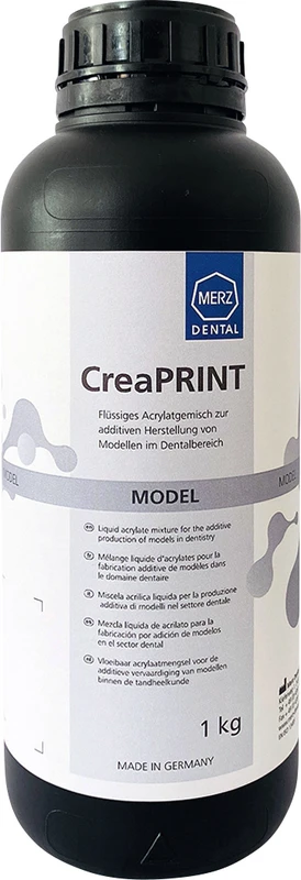 CreaPRINT Model  Flasche  1 kg 385 nm, ash-gray