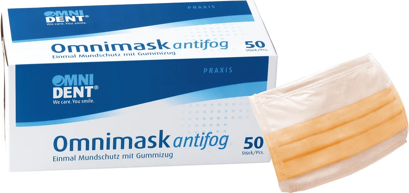 Omnimask antifog  Packung  50 Stück orange mit Gummizug