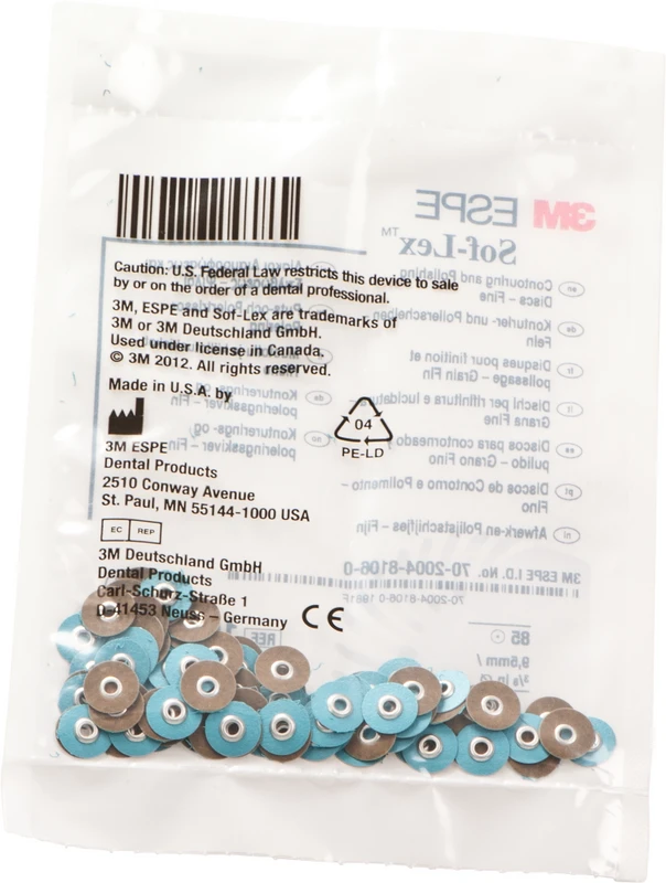 Sof-Lex Ausarbeitungs- und Polierscheiben  Packung  85 Scheiben Ø 9,5 mm, fein