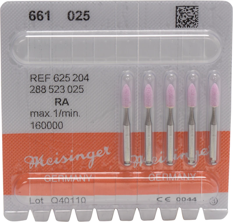 Keramische Schleifer 661  Packung  5 Stück rosa, RA, Figur 288, ISO 025