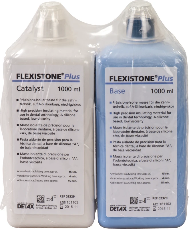 FLEXISTONE® Plus  Ecopackung  1 Liter Base, 1 Liter Katalysator, 4 Anmischbecher