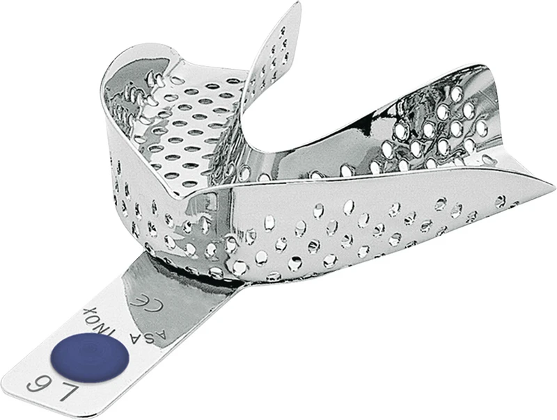 Abdrucklöffel   Stück  UK, XL, perforiert, blau