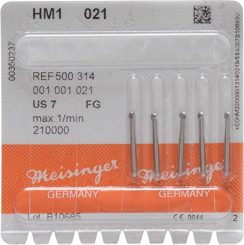 HM-Bohrer 1  Packung  5 Stück FG, Figur 001, ISO 021