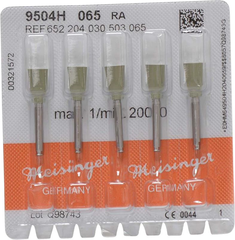 Universalpolierer 9504  Packung  5 Stück grün fein, RA, Figur 030, 9,5 mm, ISO 065